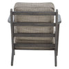 Sleek Black Oak Armchair