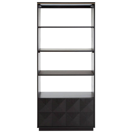 Diamond Oak Shelf Unit