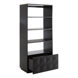 Diamond Oak Shelf Unit
