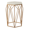 Golden Marble Side Table