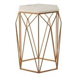 Golden Marble Side Table