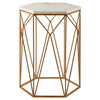 Golden Marble Side Table