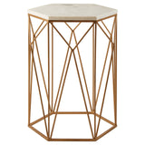 Golden Marble Side Table