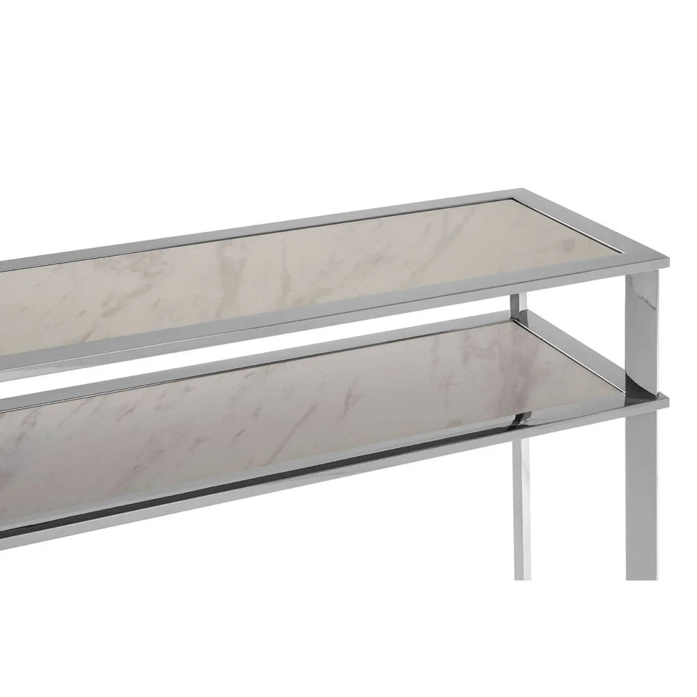 Sleek Steel Console Table