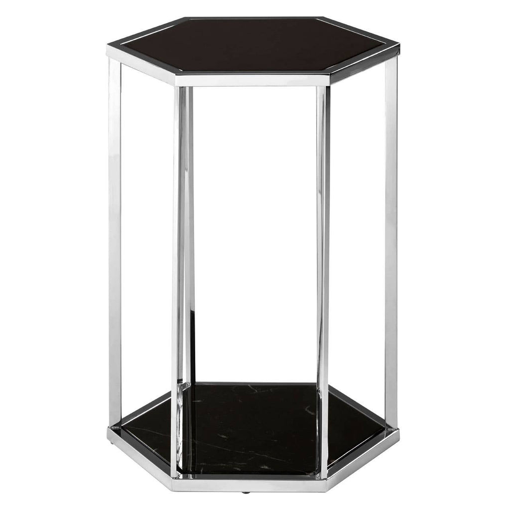 Luxury Hexagonal Marble End Table