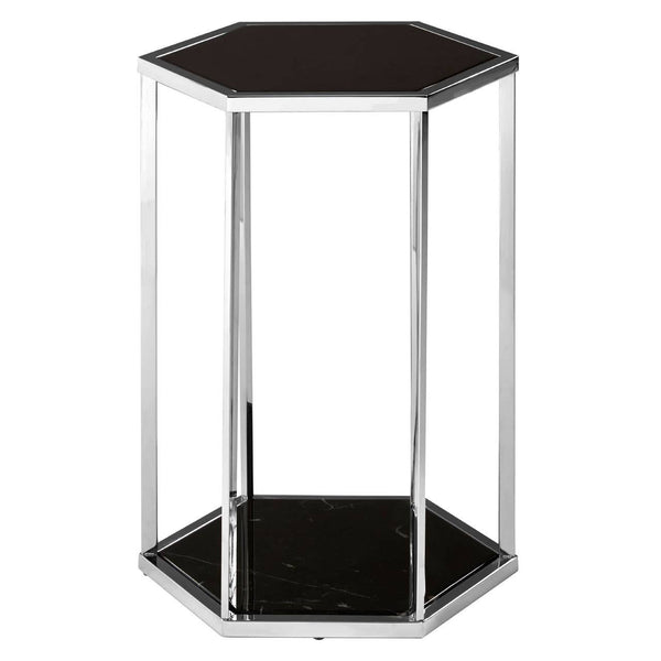 Luxury Hexagonal Marble End Table