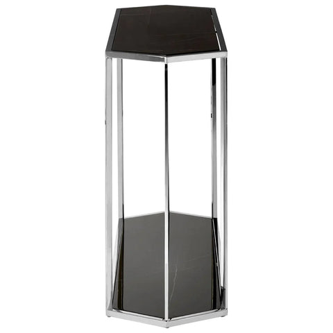 Silver Marble Console Table