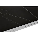 Silver Marble Console Table