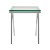 Glass Steel End Table