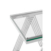 Glass Steel End Table