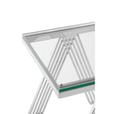 Glass Steel End Table