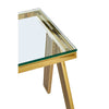 Gold Glass Side Table