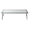 Sleek Steel Glass Coffee Table
