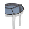 Silver Glass Side Table