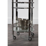 Luxe Silver Bar Cart