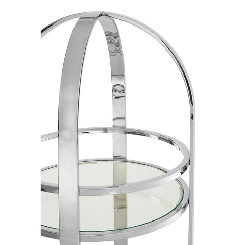 Luxe Silver Bar Cart