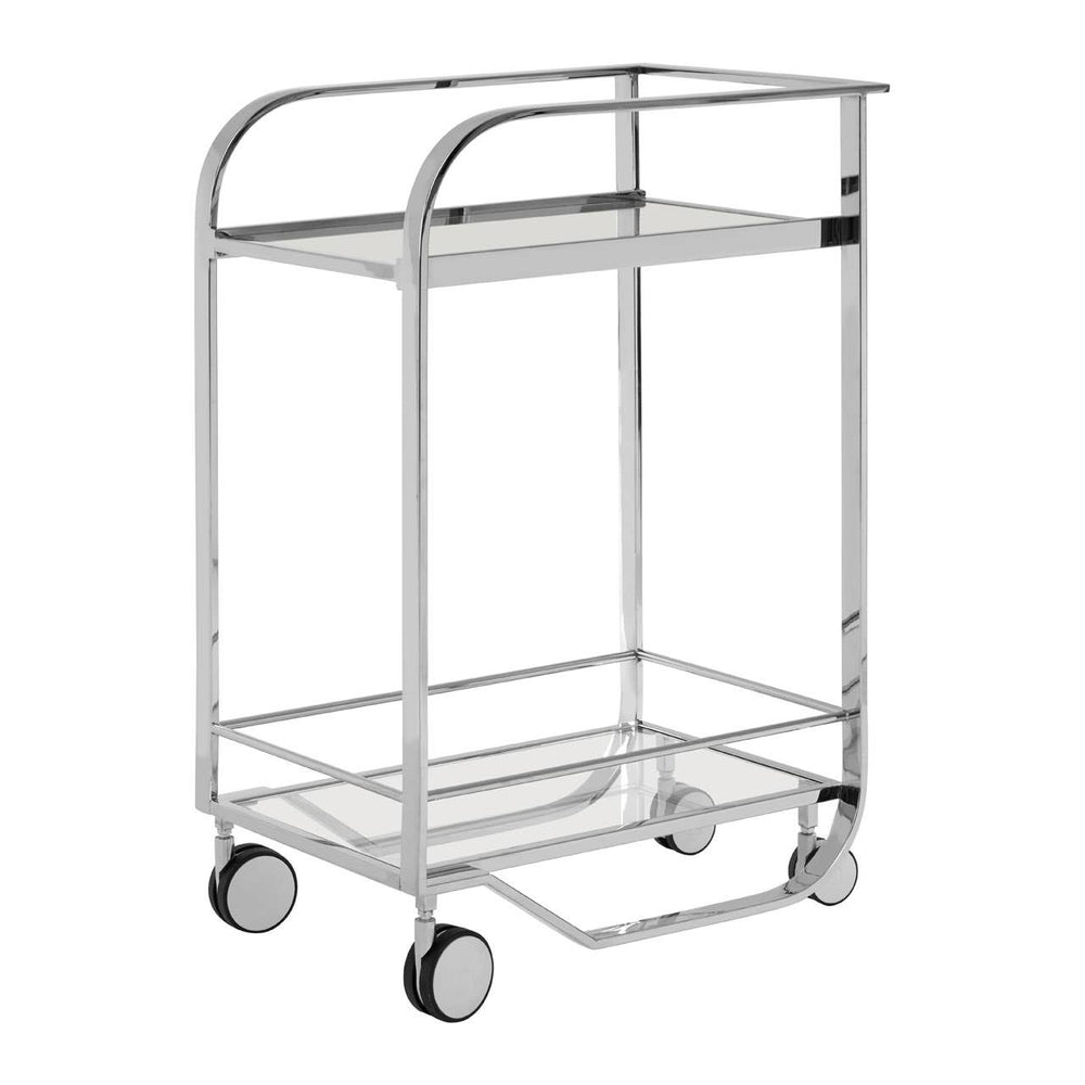 Elegant Glass Hand Cart