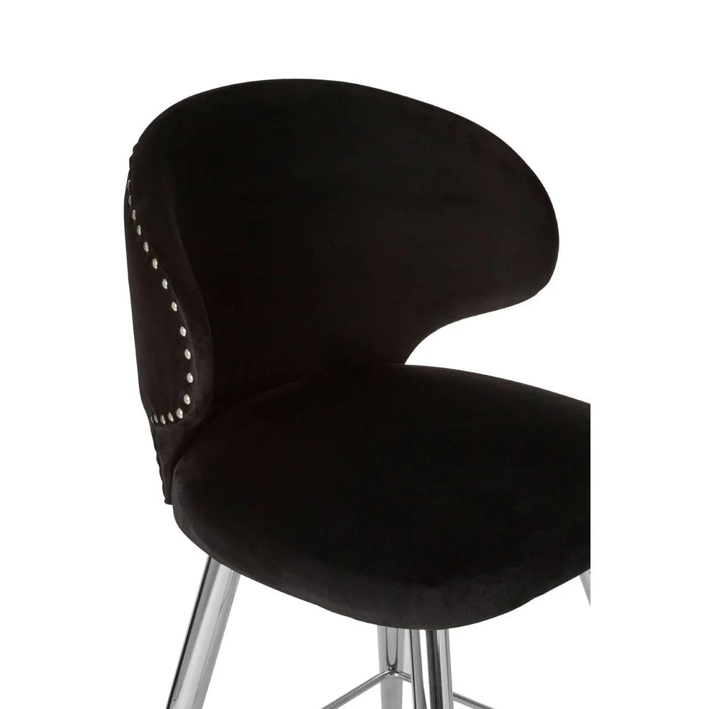 Luxe Silver Leg Bar Stool