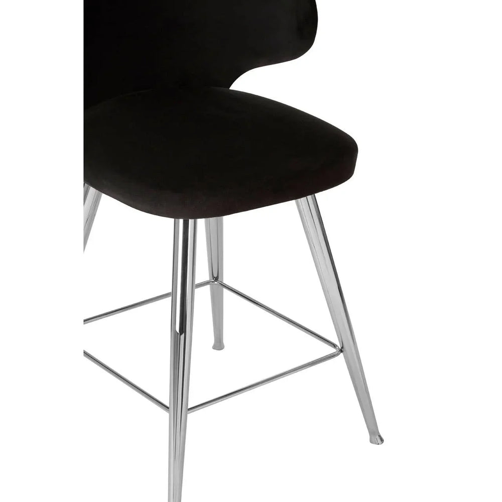 Luxe Silver Leg Bar Stool