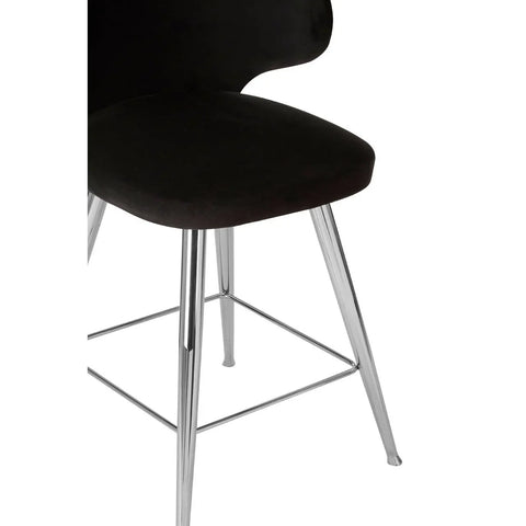 Luxe Silver Leg Bar Stool