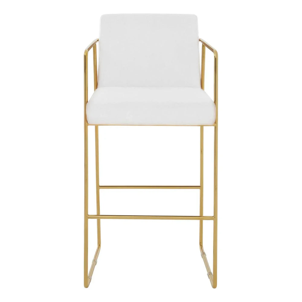 Luxe Velvet Gold Barstool