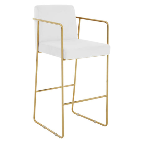 Luxe Velvet Gold Barstool