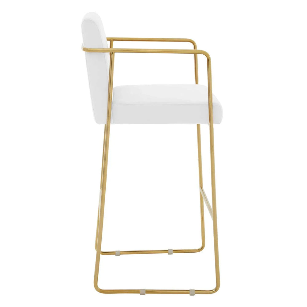 Luxe Velvet Gold Barstool