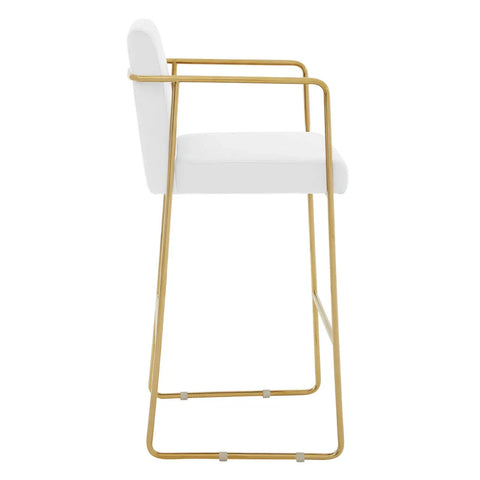Luxe Velvet Gold Barstool