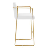 Luxe Velvet Gold Barstool