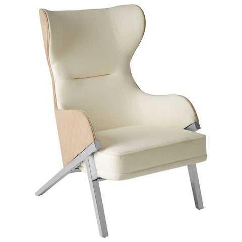 Sleek Wingback Accent Chair