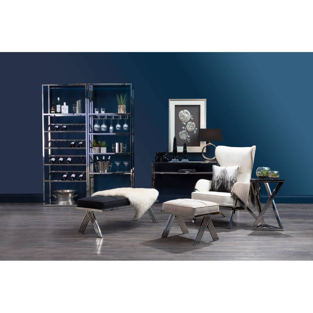 Sleek Wingback Accent Chair