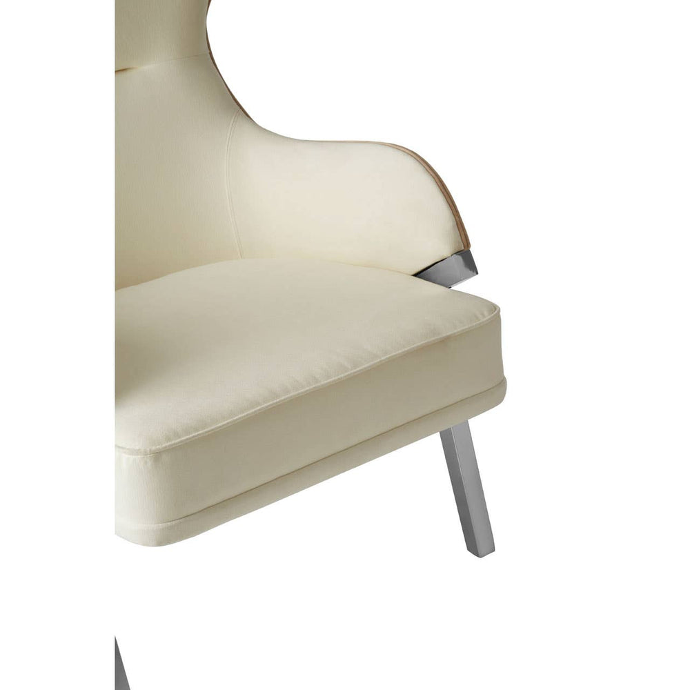 Sleek Wingback Accent Chair