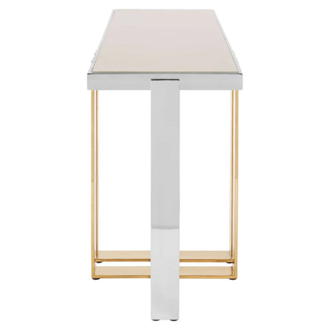 Lux Glass Steel Console