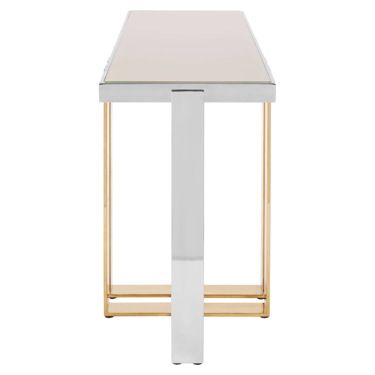 Lux Glass Steel Console