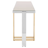 Lux Glass Steel Console
