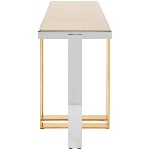 Lux Glass Steel Console