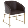 Luxe Brown Tub Chair