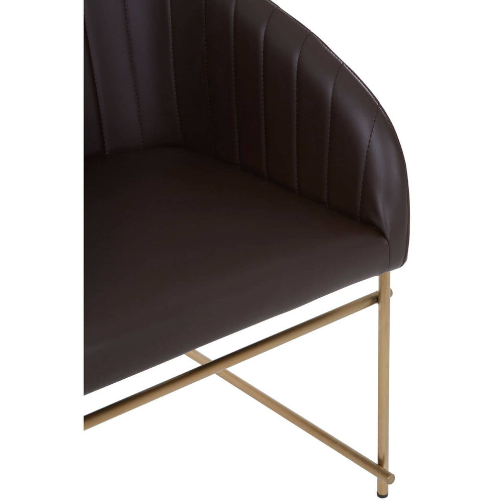 Luxe Brown Tub Chair