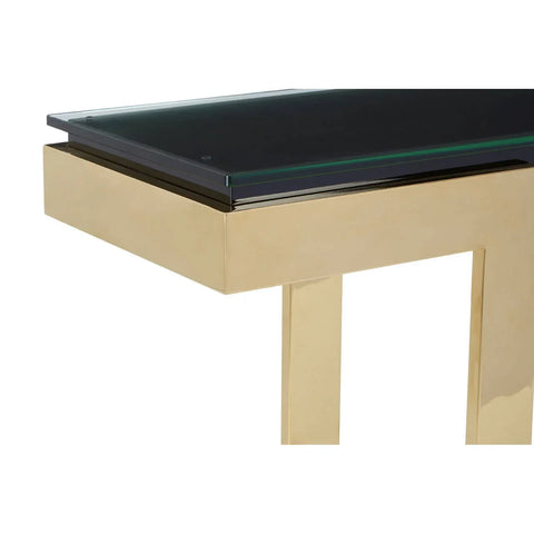 Golden Black Console Table