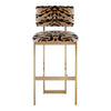 Luxe Tiger Print Bar Stool