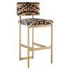 Luxe Tiger Print Bar Stool