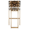 Luxe Tiger Print Bar Stool