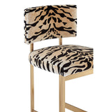 Luxe Tiger Print Bar Stool