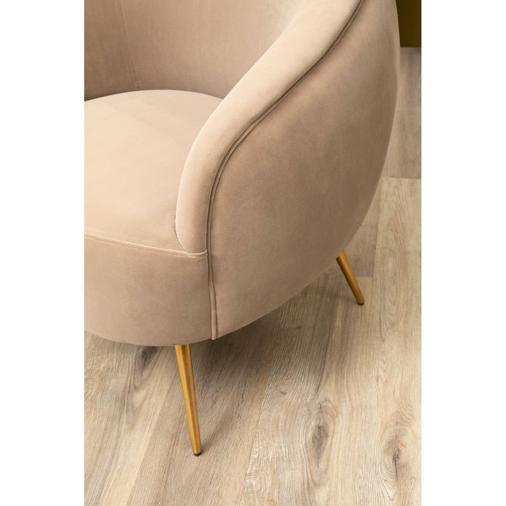 Luxe Gold Leg Armchair
