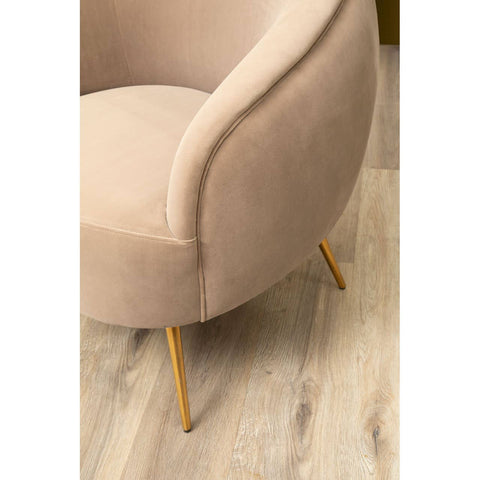 Luxe Gold Leg Armchair
