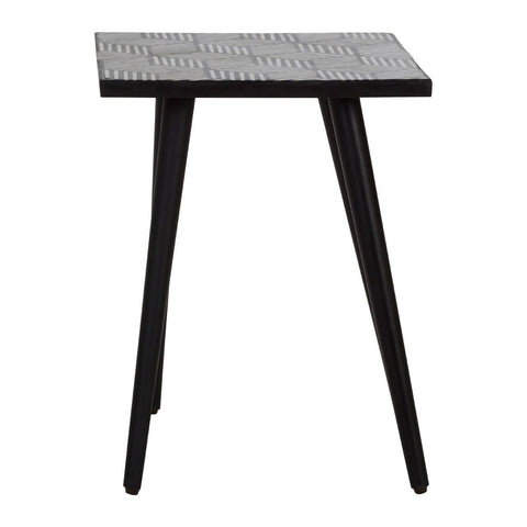 Boho Bone Inlay Side Table