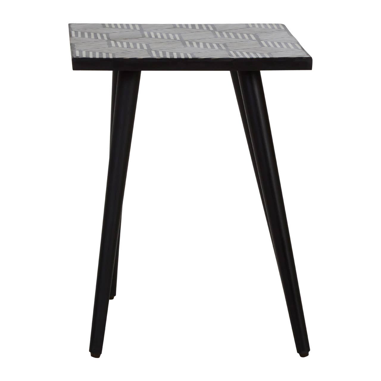 Boho Bone Inlay Side Table