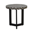Boho Bone Inlay Side Table