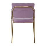 Luxe Pink Velvet Dining Chair