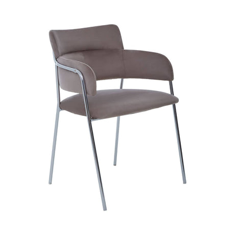 Luxe Mink Velvet Dining Chair